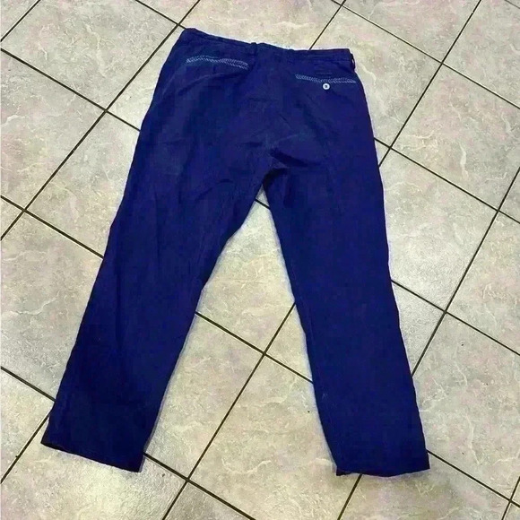Southern Marsh Blue Cotten Pants size 34/30 - Picture 2 of 3